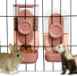 Hanging Automatic Food Water Dispenser, Gravity Rabbit Feeder and Water by lemtrflo