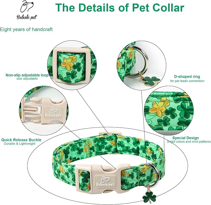 St. Patrick's Day Dog Collar for Small Dogs - Image 4