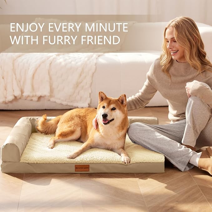 Patas Lague Orthopedic XL Dog Bed Large Sized Dog 42''X28'', Waterproof L - Image 3