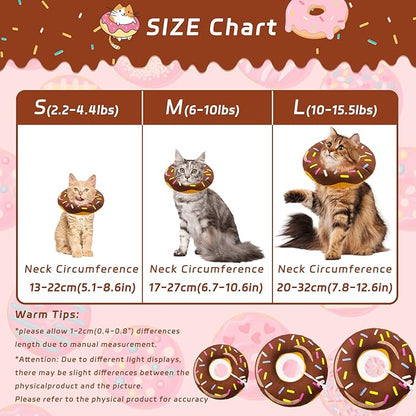 Cat Cone Collar Soft, Adjustable Cat Recovery Collars Spay Cone to Stop Licking - Image 2