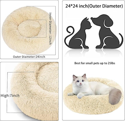 Nisrada Cat Beds for Indoor Cats, 24 Inch Dog Bed for Small Melium Large Dogs - Image 5