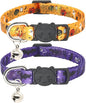 Halloween Cat Collar, 2 Pack, Breakaway Cute Cat Collar by Giecooh