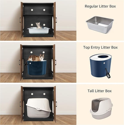 unipaws Cat Litter Box Enclosure Furniture - Image 4
