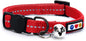 Pawtitas Recycled Red Reflective Cat Collar – Eco-Friendly Breakaway Safety by Pawtitas