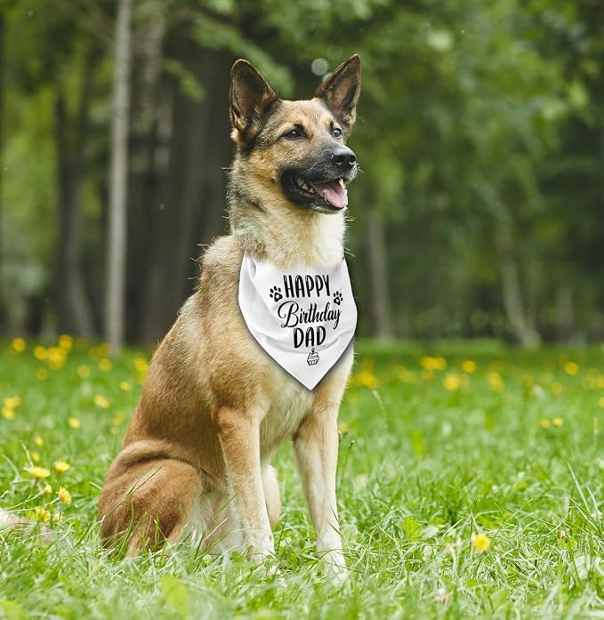 Dog Bandana for Happy Birthday Dad - Image 4