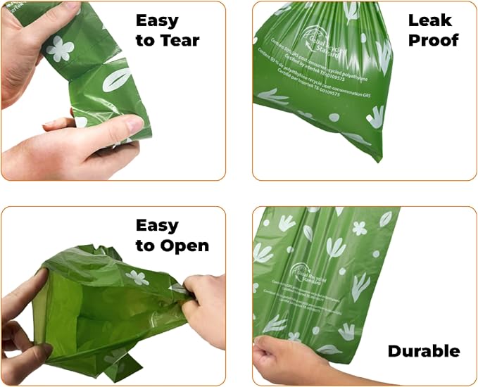 Best Pet Supplies Poop Bags for Dogs, 50% Post-Consumer Recycled Content dog - Image 4