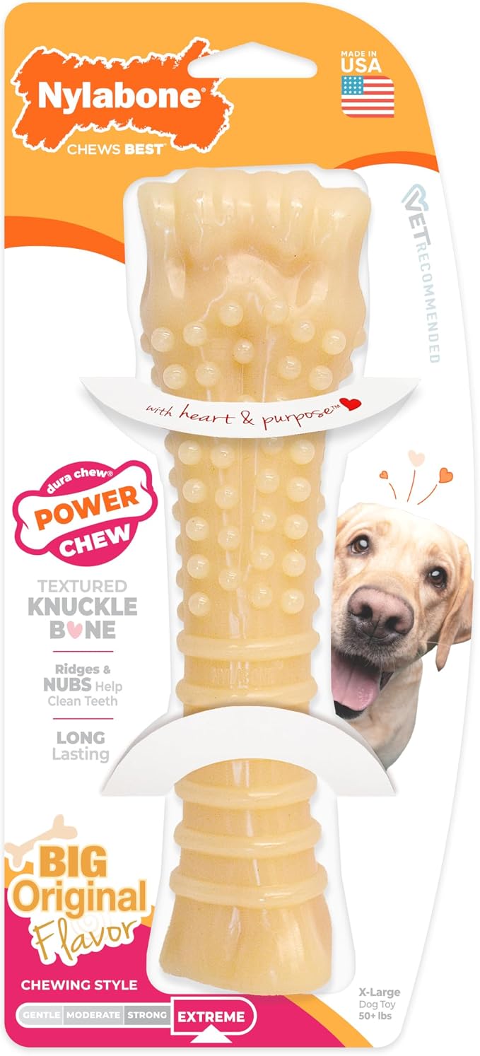 Nylabone Textured Knuckle Bone Power Chew Toy - Image 9
