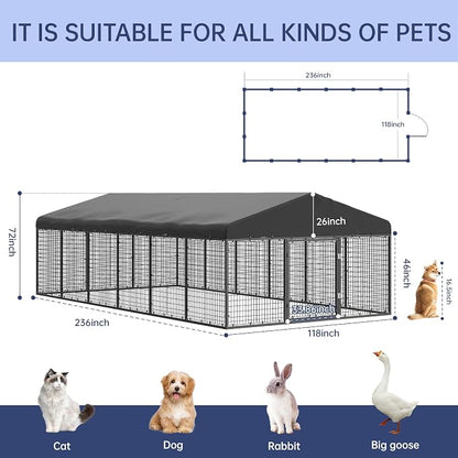 Large Outdoor Dog Enclosure, Heavy Duty Dog Cage - Image 2