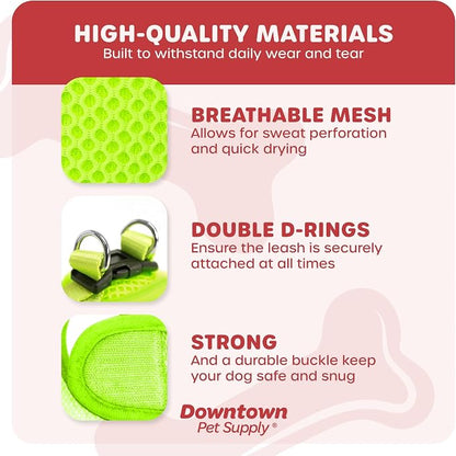 Downtown Pet Supply Step in Dog Harness No Pull, Atomic Yellow - Image 4