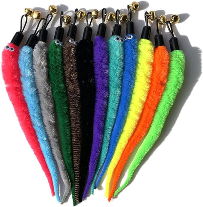 AcceLeah Cat Worm Toy Teaser Wand Replacement, Cat Worms & Dragonfly Refill - Image 4