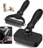 3PCS Self Cleaning Slicker Brush & Pet Grooming Rake & Flea Comb by Augwind