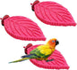 3 Pcs Bird Perch Resin Bird Beak Grinding Stone Leaf Shape Perch Stand Foot by Apatal