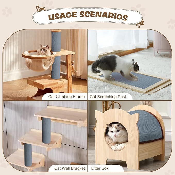 Eunice Cat Scratching Mat, Self-Adhesive Cat Scratch Carpet, Trimmable - Image 6