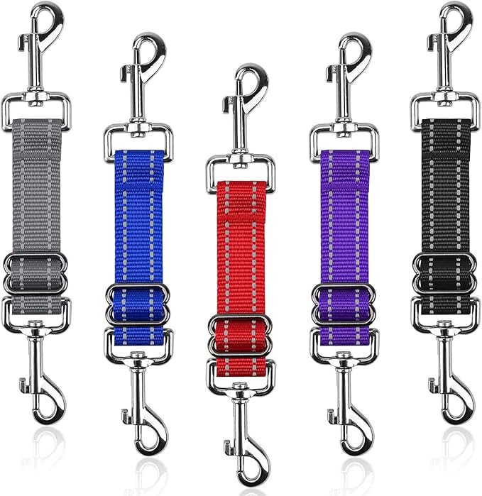 YUEPET Dog Safety Collar Clips 5 Pack Adjustable Prong Collar Backup Clip by YUEPET