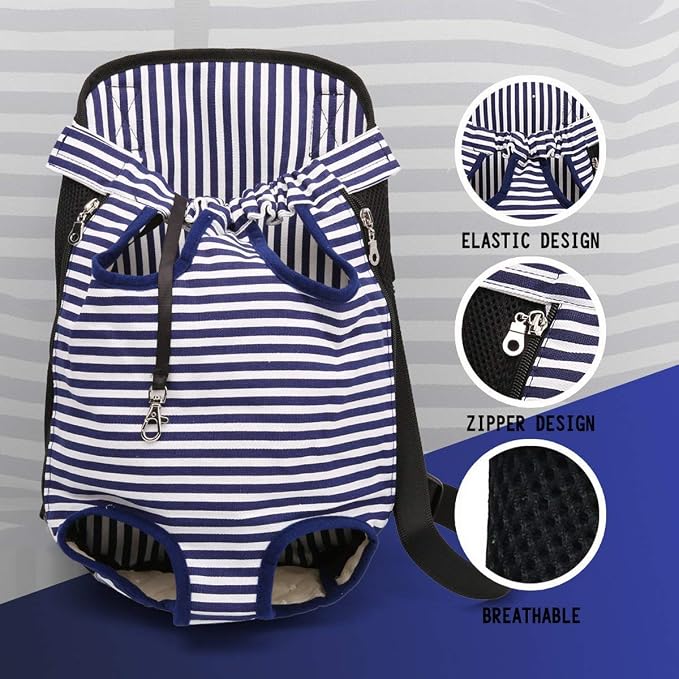 Dog Carrier Comfortable Legs Out Front Pet Carrier Backpack Cat Puppy Tote - Image 4