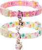 Cat Collar, Spring Pink Easter Eggs Cat Collar by UPURARAPUP