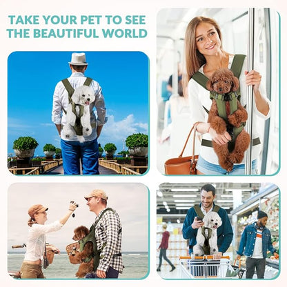 Dog Carrier Backpacks, Adjustable Dog Backpack Carrier, Legs Out Easy-fit Dog - Image 6