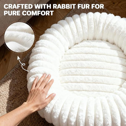 Self Warming Pet Bed, Donut Dog Bed - Image 4