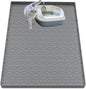 Cat Litter Mat for Litter Box, Silicone Large Cat Litter Trapping Mat by Jacooxi
