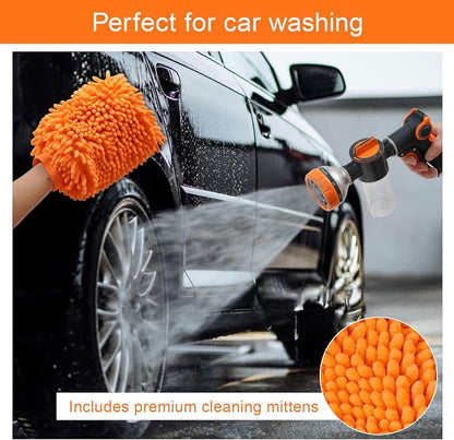Garden Hose Nozzle, 8 Spray Patterns Dog Wash - Image 5