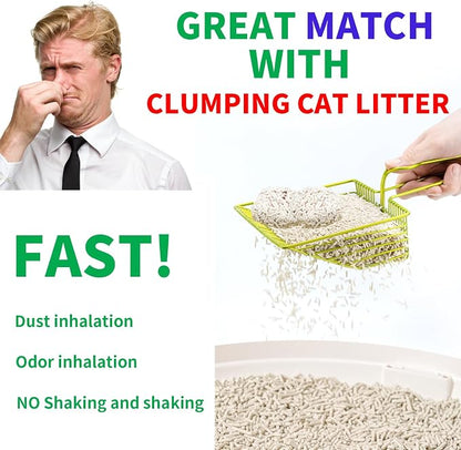 DHXYZZB Cat Litter Scoop, Metal Cat Litter Scooper Kitty Poop Scooper Stand - Image 2