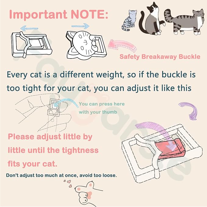 2 Pack Cotton Breakaway Cat Collars - Image 5