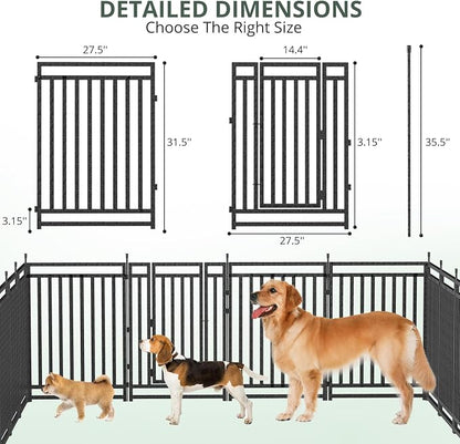 Dog Playpen Metal Dog Fence Outdoor - Image 3