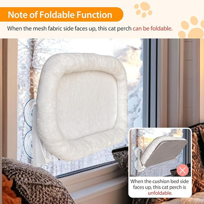 L&W BROS. Cat Window Perch Cushion Bed Cat Hammock - Image 5