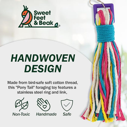 Sweet Feet and Beak Platinum Tweeter Weave Bird Toys - Image 7