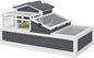 PawHut 3- Room Tortoise House Habitat by PawHut