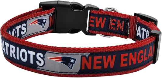 NFL PET Collar New England Patriots Dog Collar, Small Football Team Collar by PETSFIRST