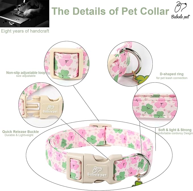 St Patricks Day Dog Collar for Medium Dogs - Image 4