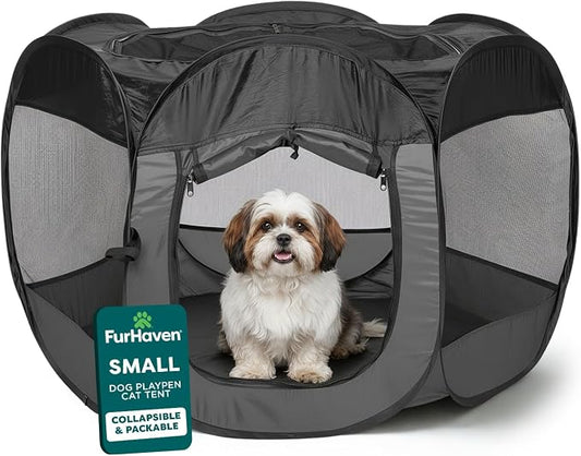 FurHaven Portable Pet Playpen for Dogs & Cats by FurHaven