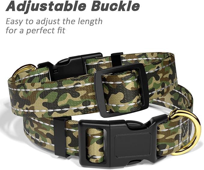 MOODEL Reflective Dog Collar for Extra Small Dogs Cats, Cute Camouflage - Image 6