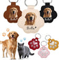 Custom Leather Pet Fur Keychain – Personalized Memorial Keepsake Keyring by Unknown