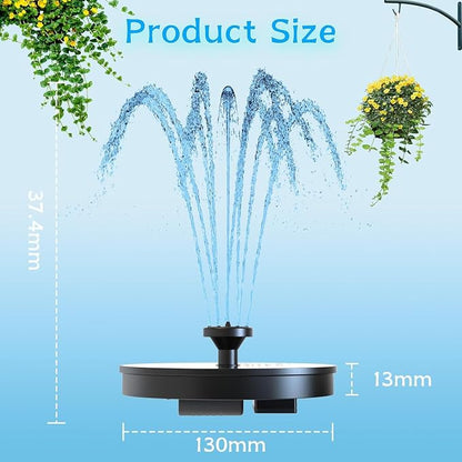 AMZtime Solar Fountain, 2025 Upgraded Solar Water Fountains - Image 5