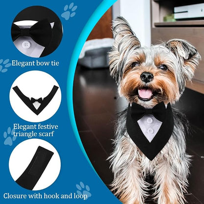 Formal Dog Tuxedo Adjustable Pet Collar - Image 3