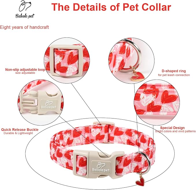 Valentines Dog Collar for Giant Large Dogs - Image 3