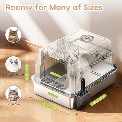 L8 Ultra-XXXL Stainless Steel Litter Box - Image 4