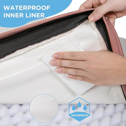 Orthopedic Dog Bed for Medium Dogs, Waterproof Deluxe Plush Dog Crate Bed - Image 2