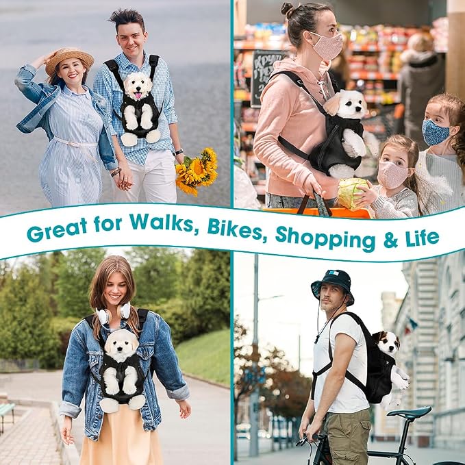 Mosago Dog Backpack Carrier, Adjustable Pet Front Carriers, Legs Out Carrying - Image 9