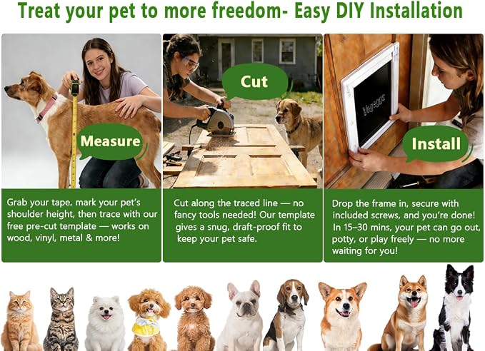 Dog Door Doggy Door Easy Install - Image 4