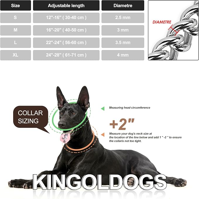 Silver Dog Chain Collar - Image 7
