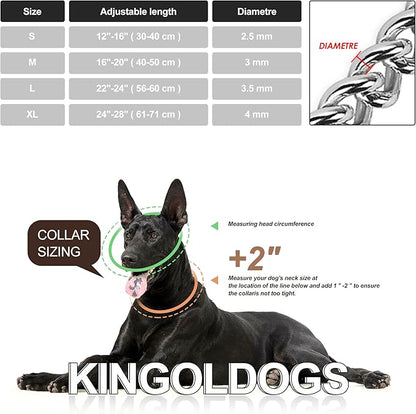 Silver Dog Chain Collar - Image 6