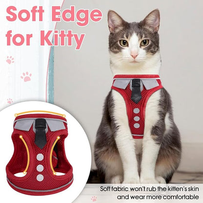 Cat Harness and Leash Set for Walking Escape Proof, Soft Adjustable Kitten - Image 8