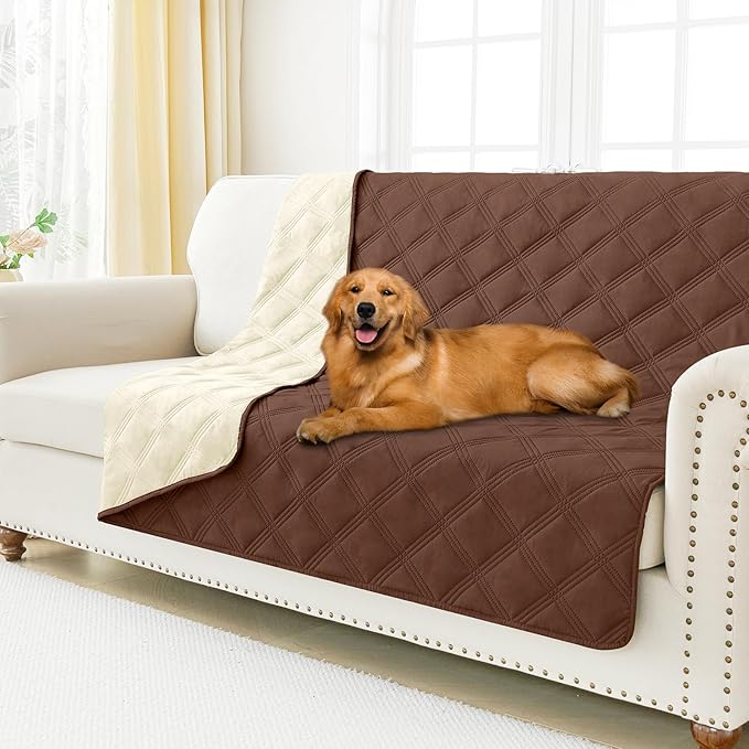 Smiry Waterproof Dog Bed Cover Blanket 52x82, Soft Reversible Pet Blanket by Smiry