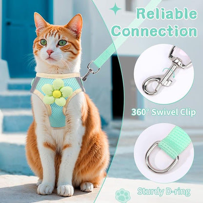 Cat Harness and Leash Set for Walking Escape Proof, Adjustable Kitten Harness - Image 5
