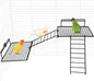 BNOSDM Extra Large Stainless Steel Grid Platform by BNOSDM