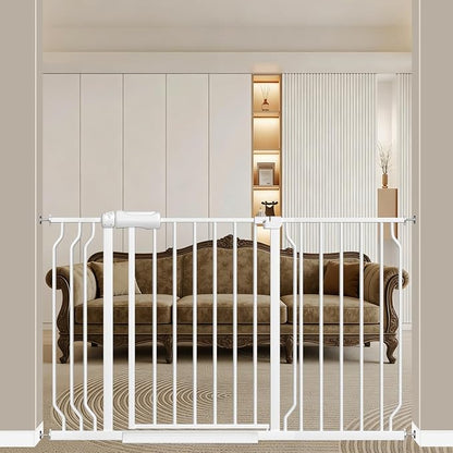 WAOWAO Baby Gate 43.3-52.75" Extra Wide Pressure Mounted Walk Through Swing by WAOWAOBABYSAFETYPRODUCTS
