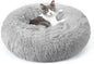 rabbitgoo Cat Beds for Indoor, 20 inches Machine Washable, Fluffy Round Pet Bed by rabbitgoo
